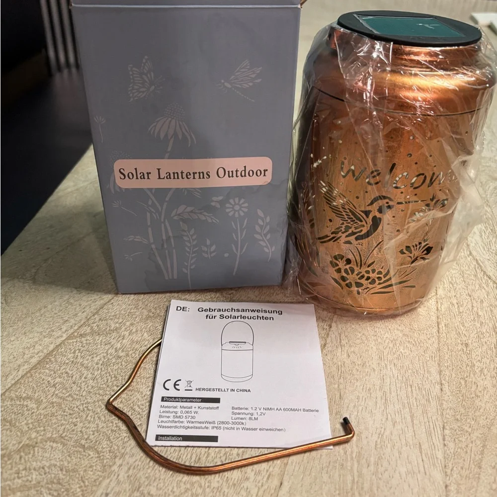 Solar Lanterns Outdoor Copper Lantern
